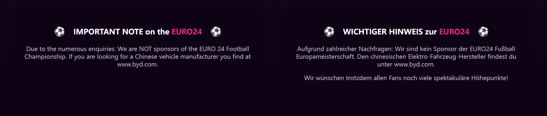 “比亚迪”砸重金成2024欧洲杯广告赞助商 受益者却是...
