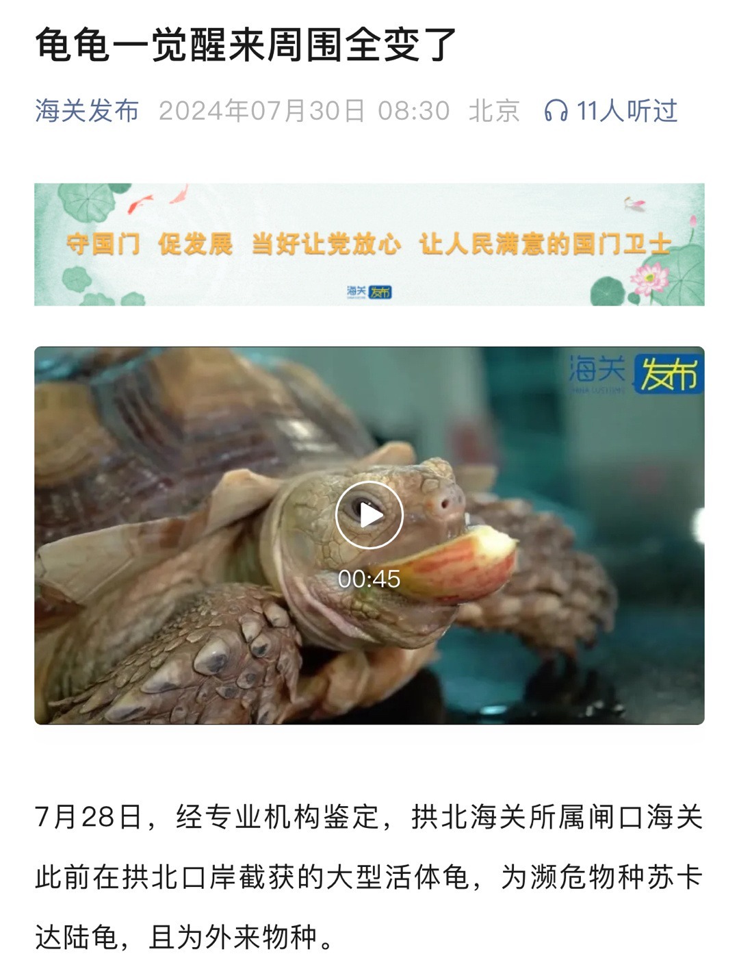 海关发布：我这样的标题党可以多一点，不是嘛？